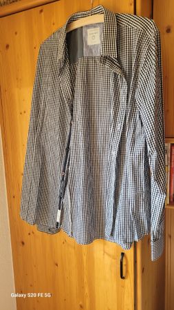 Chemise homme carreaux noir et blanc taille L état neuf