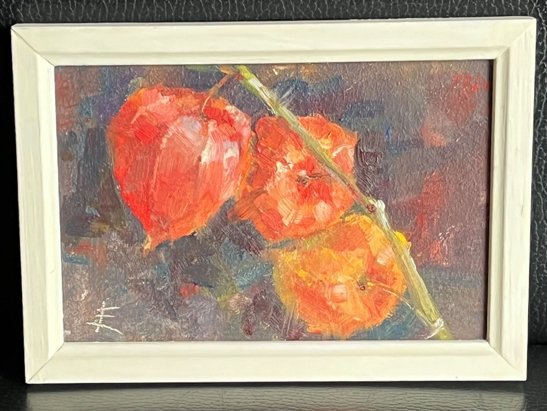 Gemälde: Handgemachtes Ölbild „Physalis“ – Gebraucht aus Neuhausen am Rheinfall von nat_g9fj