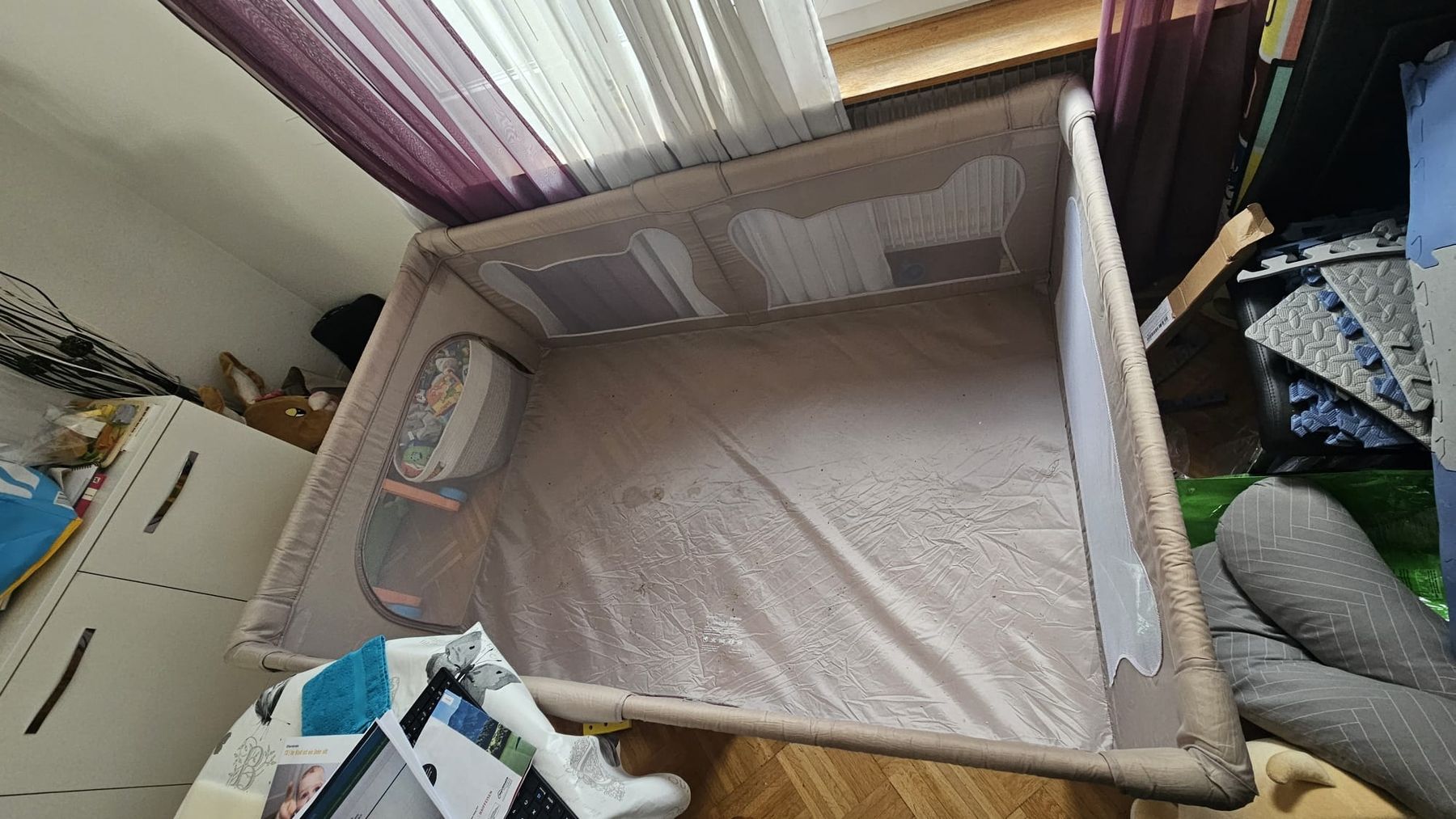 Lionelo Box & Barriere di sicurezza: Lionelo Laufgitter Grau – Usato da belp venduto da Becker84 2