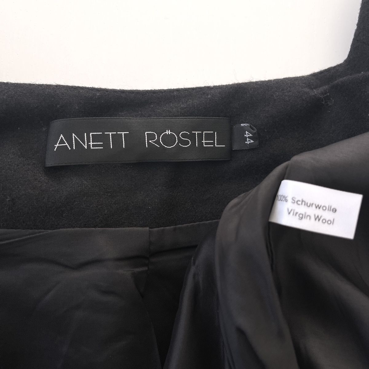 Giacche: ANETT RÖSTEL Black Wool Jacket – Nuovo (secondo la descrizione) da Freienbach venduto da Avviivva_Shop 9