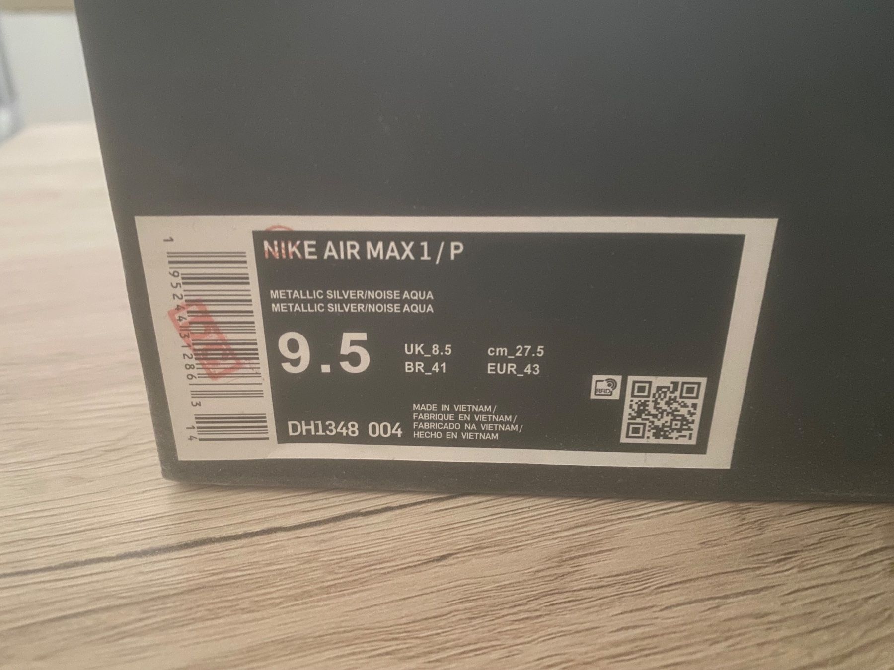 Nike Scarpe da uomo: Nike Air Max 1 Patta Aqua EU 43 – Nuovo (secondo la descrizione) da Lausanne venduto da sport1010 1