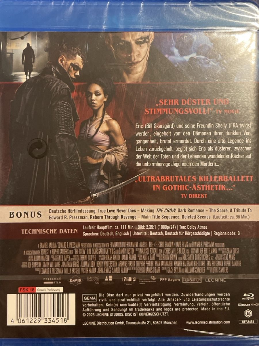 Tutti i DVDs: The Crow (2024) – Nuovo (secondo la descrizione) da Waldenburg venduto da Gonzo8 1