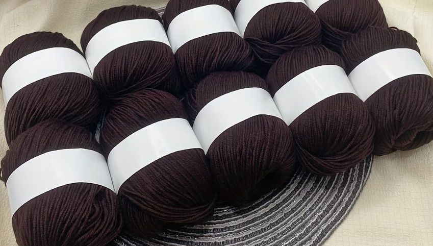 Lana: 10er-Set kaffeebraune Luxus-Garnmischung – Nuovo e nell'imballaggio originale da Wagenhausen venduto da M.Sieg