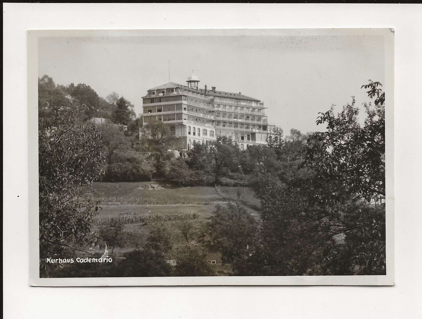 Cartoline postali: AK 1940 Kurhaus Cademario – Usato da Greifensee venduto da 315WDO