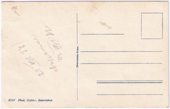 Cartoline postali: Interlaken - Standseilbahn Heimwehfluh – Usato da Binningen venduto da Mountainrider 1