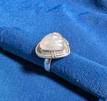 Bague PIERRE DE LUNE Véritable & Argent 925