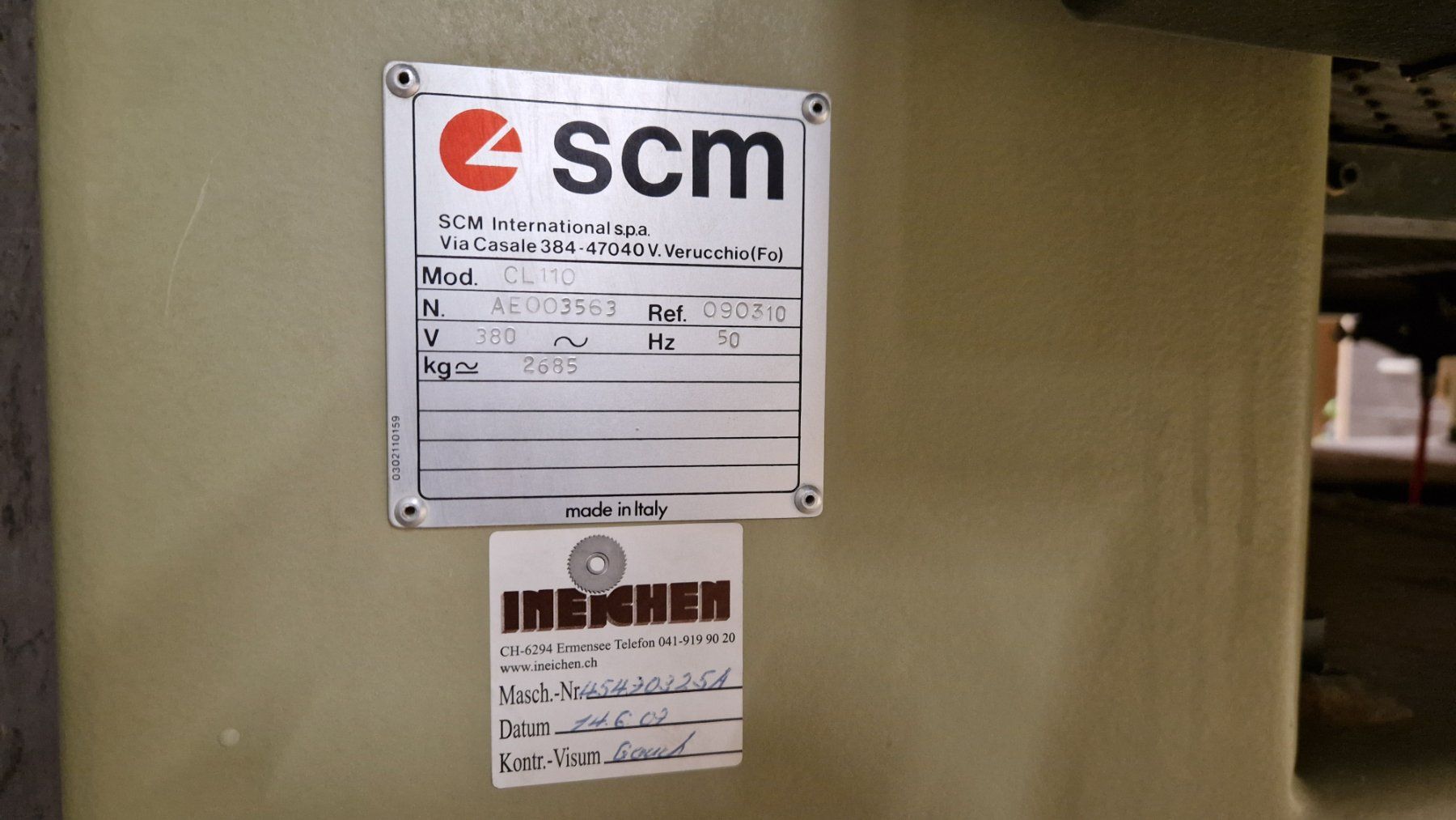 Smerigliatrici & Lucidatrici: Breitbandschleifmaschine – SCM CL 110 – Usato da Baar venduto da Furter 6