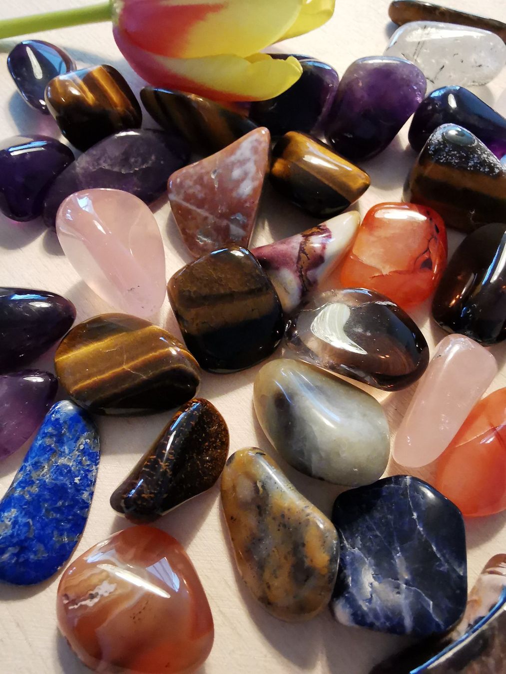 Pietre preziose: 38Stk. 3cm grosse, bunt gemischte Schmuck/Edelsteine – Nuovo e nell'imballaggio originale da Dierikon venduto da Buntspecht-10 8