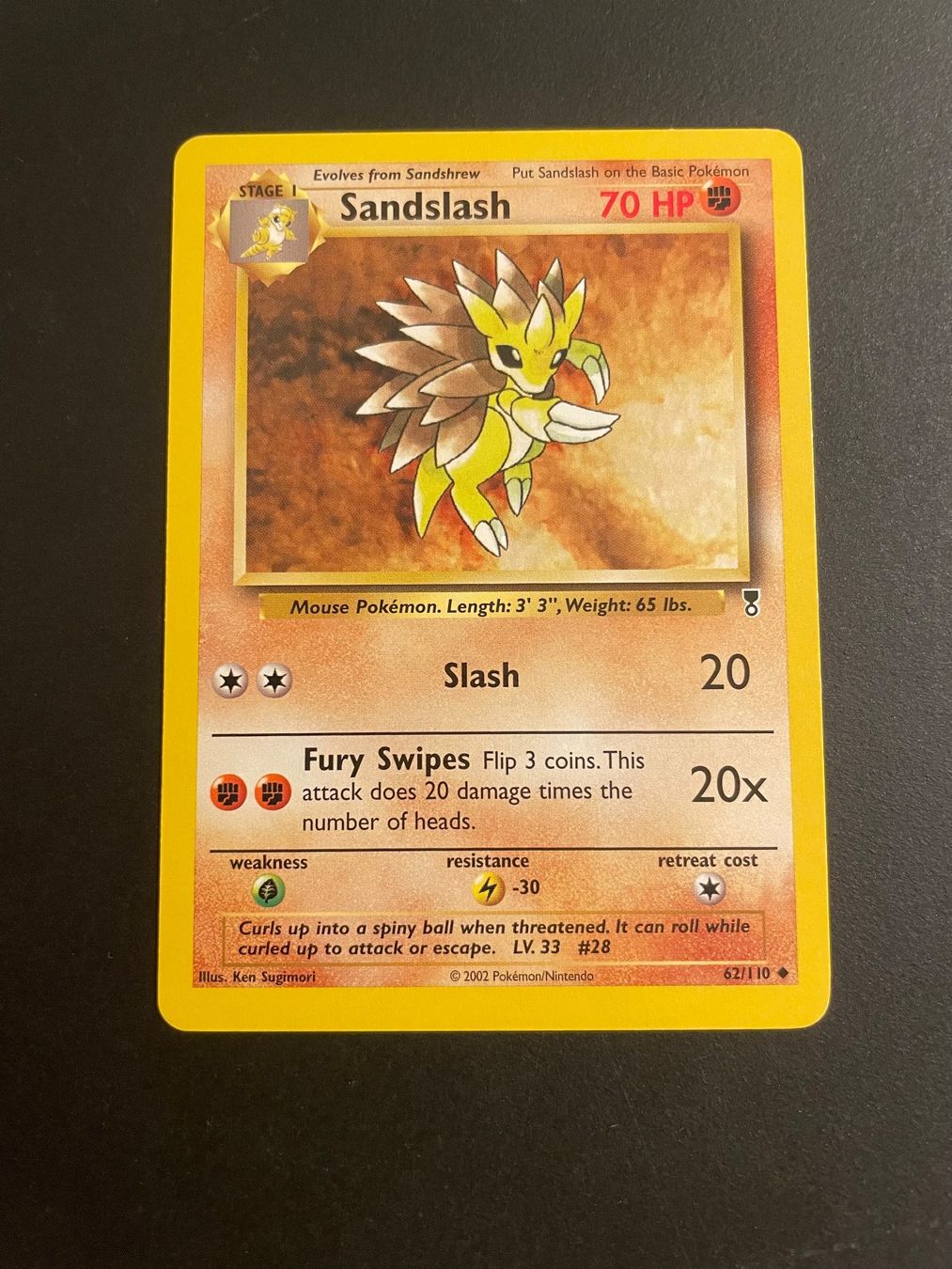 Pokémon Carte collezionabili: Sandslash 62/110 Legendary Collection – Usato da Zürich venduto da pokemon_cards