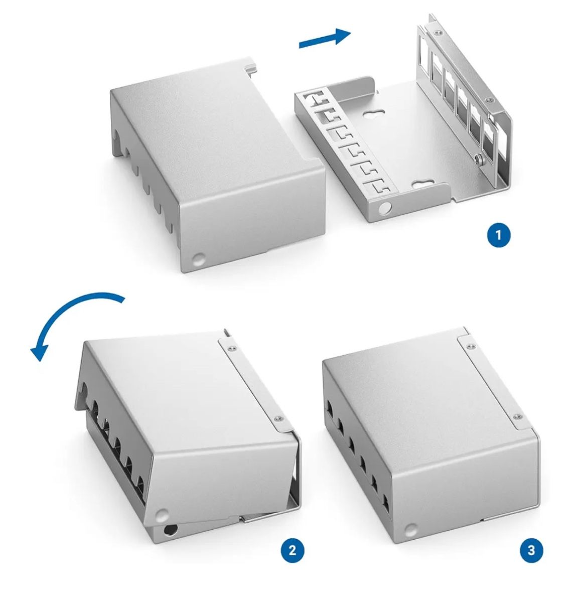 Unità & Adattatore: deleyCON Keystone Patchfeld - 6-Port RJ45 – Nuovo e nell'imballaggio originale da Oberwil BL venduto da tomoag 4