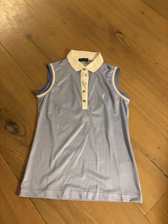 Golfino Polo Shirt blue pattern size XS