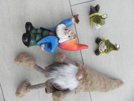 Zwerg Deko Figuren Set 4 Stk