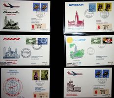 SUISSE POSTE AÉRIENNE 6 VOLS 1967 /T443