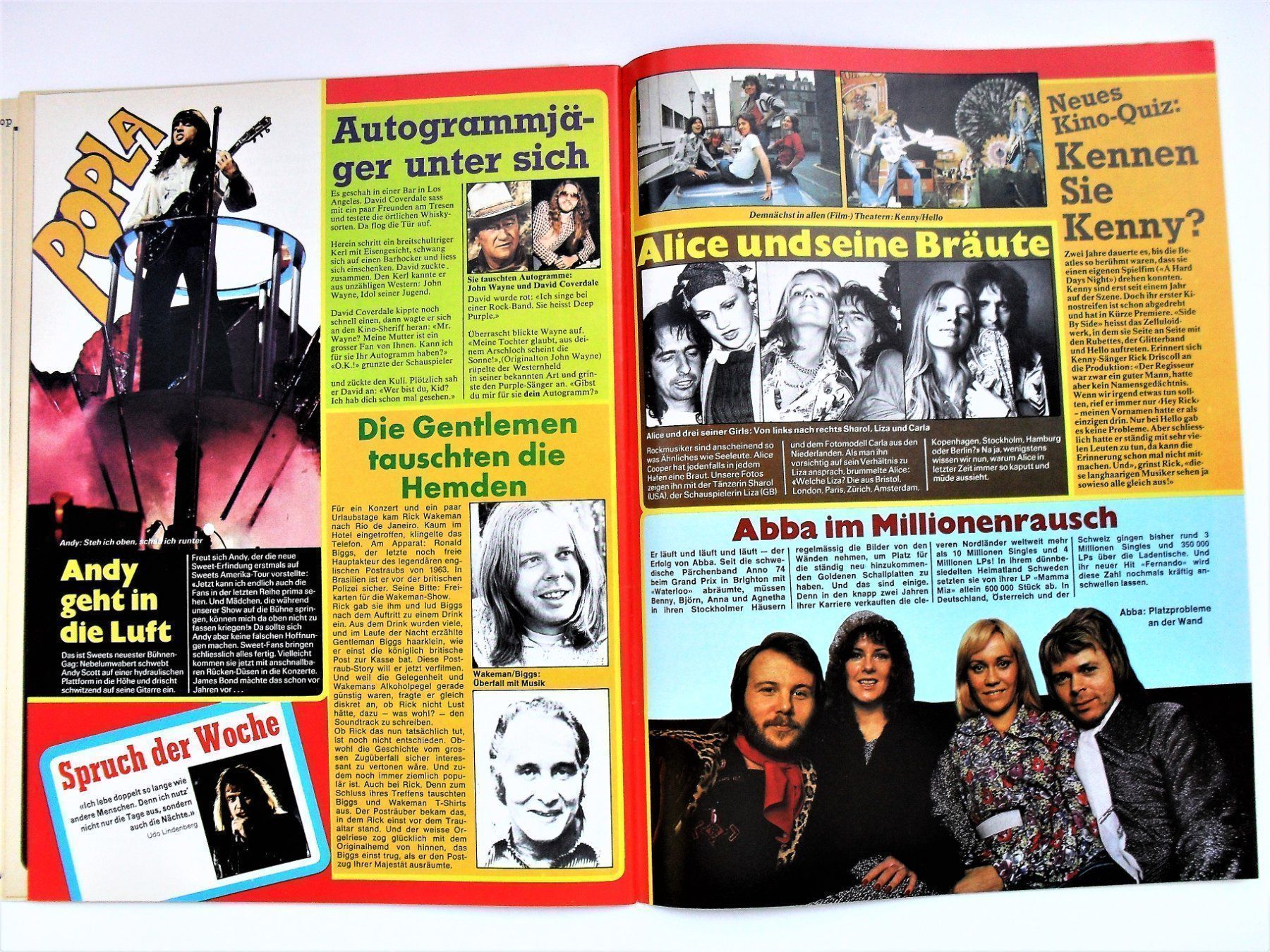 Riviste & Magazine: POP Heft 1976 mit POSTER (2) - DAVID CARRADINE - HELLO – Nuovo (secondo la descrizione) da Zürich venduto da erfreut01 5