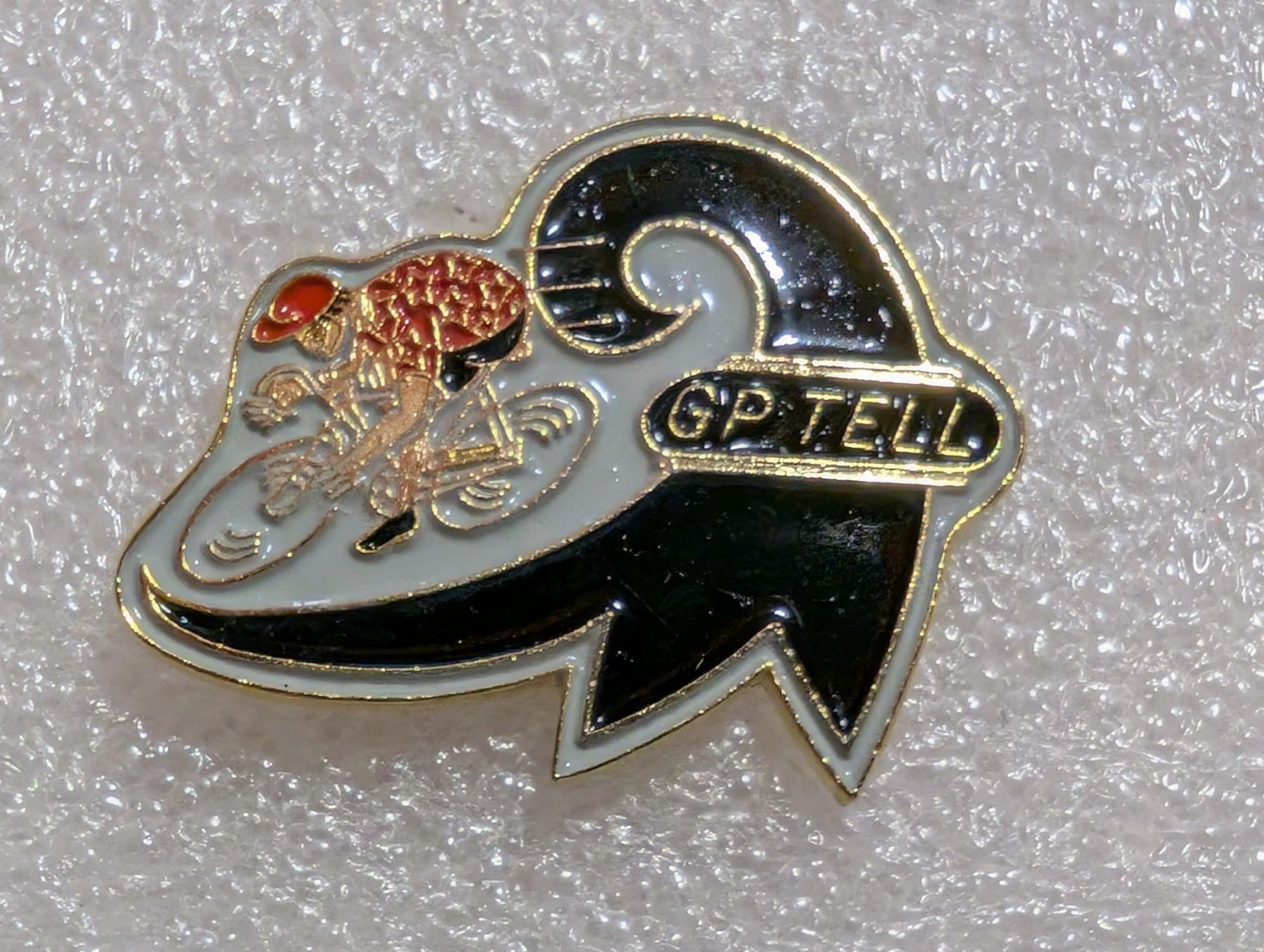 Placchette & Badge: Ansteckpin 264: GP Tell – Usato da Oppligen venduto da Pin-Fall-Shop
