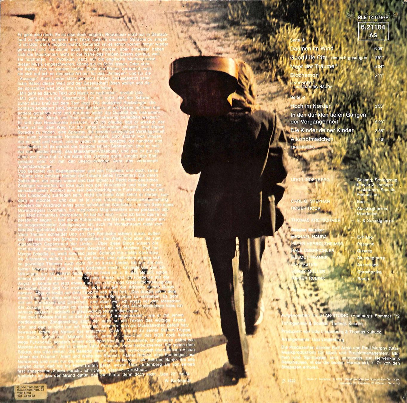 Vinyles: LP Udo Lindenberg - Daumen im Wind – D'occasion à Trimmis par Beax72 1