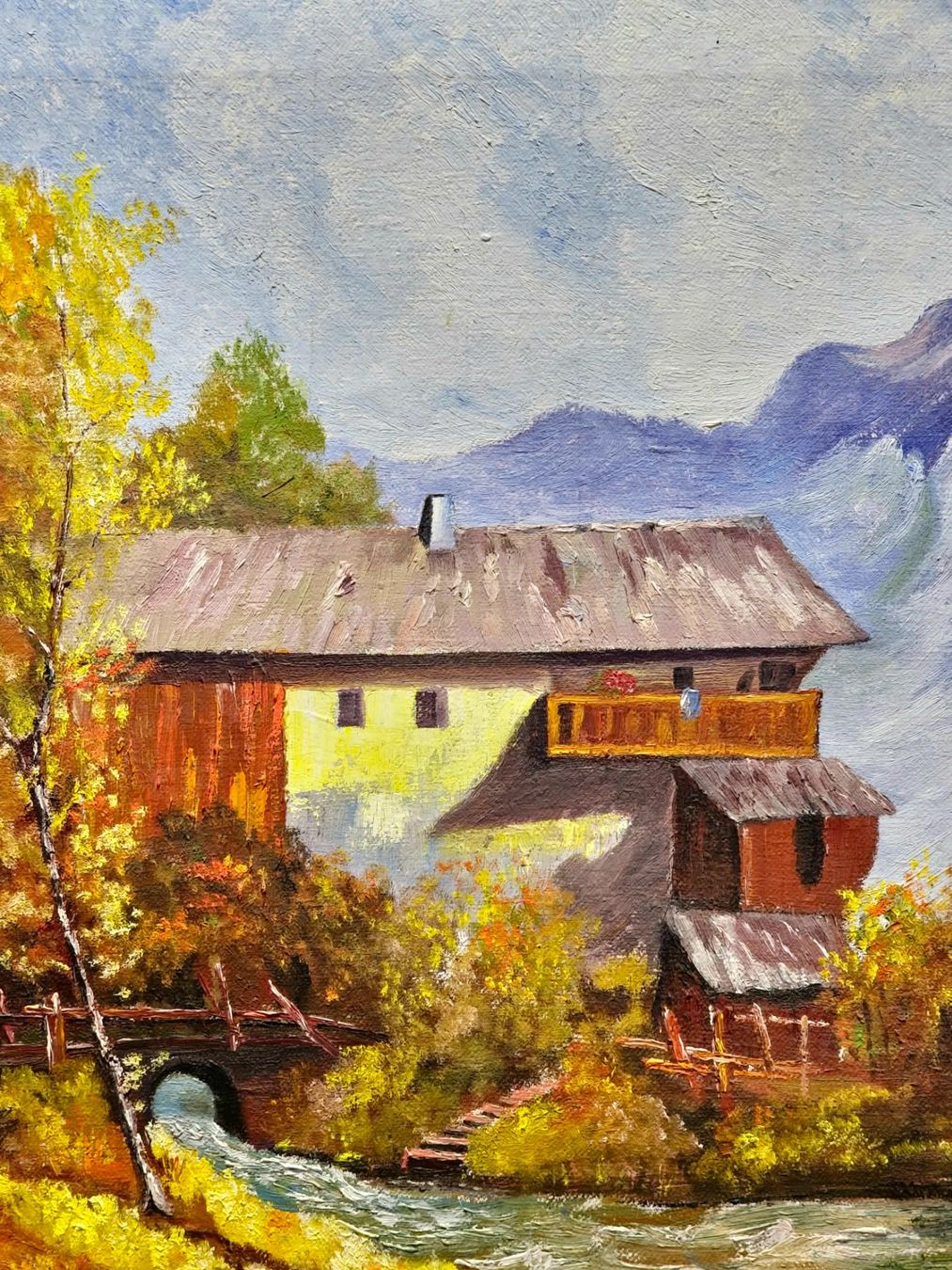 Gemälde: Herbstliche Harmonie: Ölgemälde von Laber, 1974 – Gebraucht aus Bern von Djenestra 4