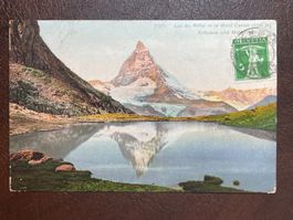 AK Zermatt - Riffelsee und Matterhorn