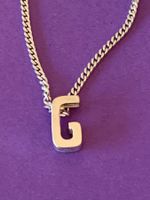 Silber Schmuckanhänger Buchstaben  „G“