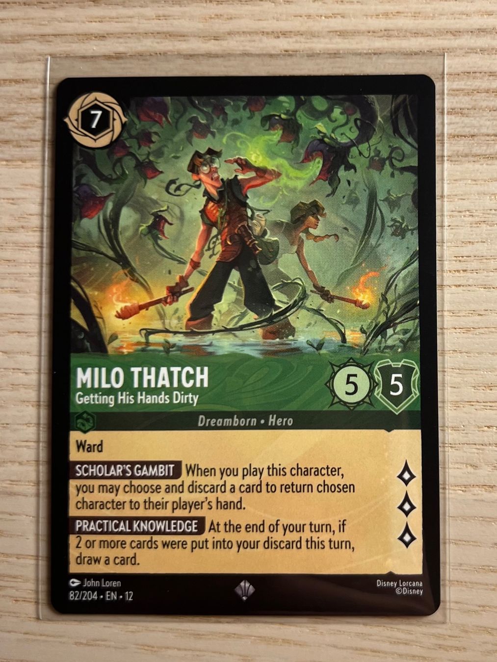 Disney Sammelbilder & Trading cards: Milo Thatch 82 EN Disney Lorcana Wilds Unknown 12 – Neu (gemäss Beschreibung) aus Rafz von SaintCruz