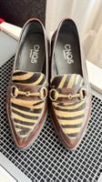 CNQ5 Damen Loafer Gr. 37 Braun/Zebra,, exklusiv