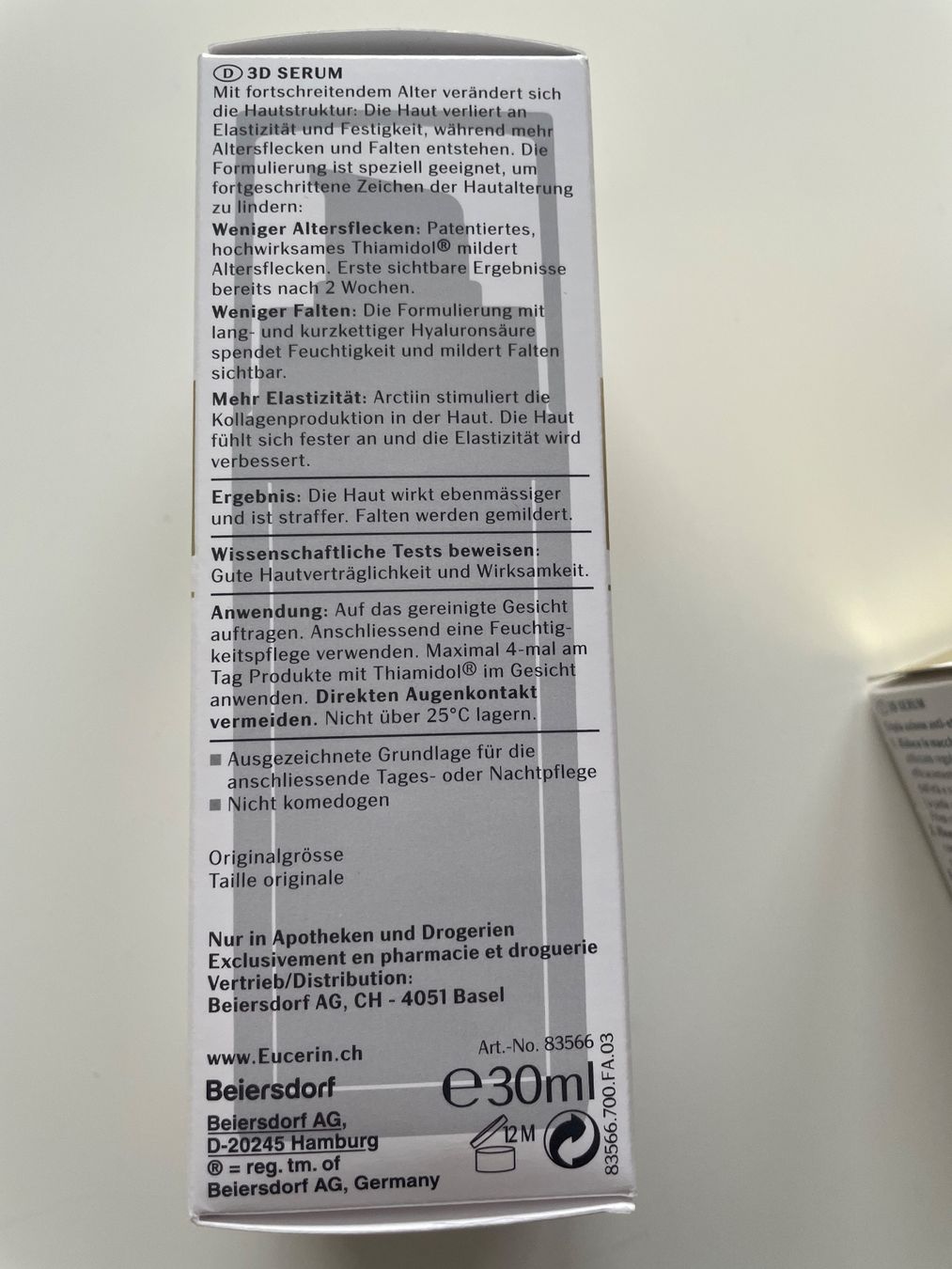 Cura del viso: HYALURON-FILLER + ELASTICITY 3D Serum – Nuovo e nell'imballaggio originale da Langenthal venduto da sonne_00 1