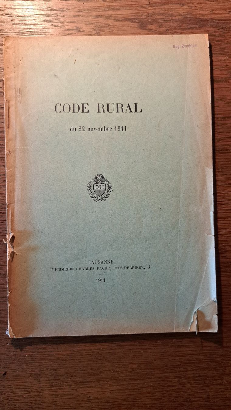 Bücher: Code Rural, édition originale de 1911. Rare!  – Gebraucht aus Pailly von jme99