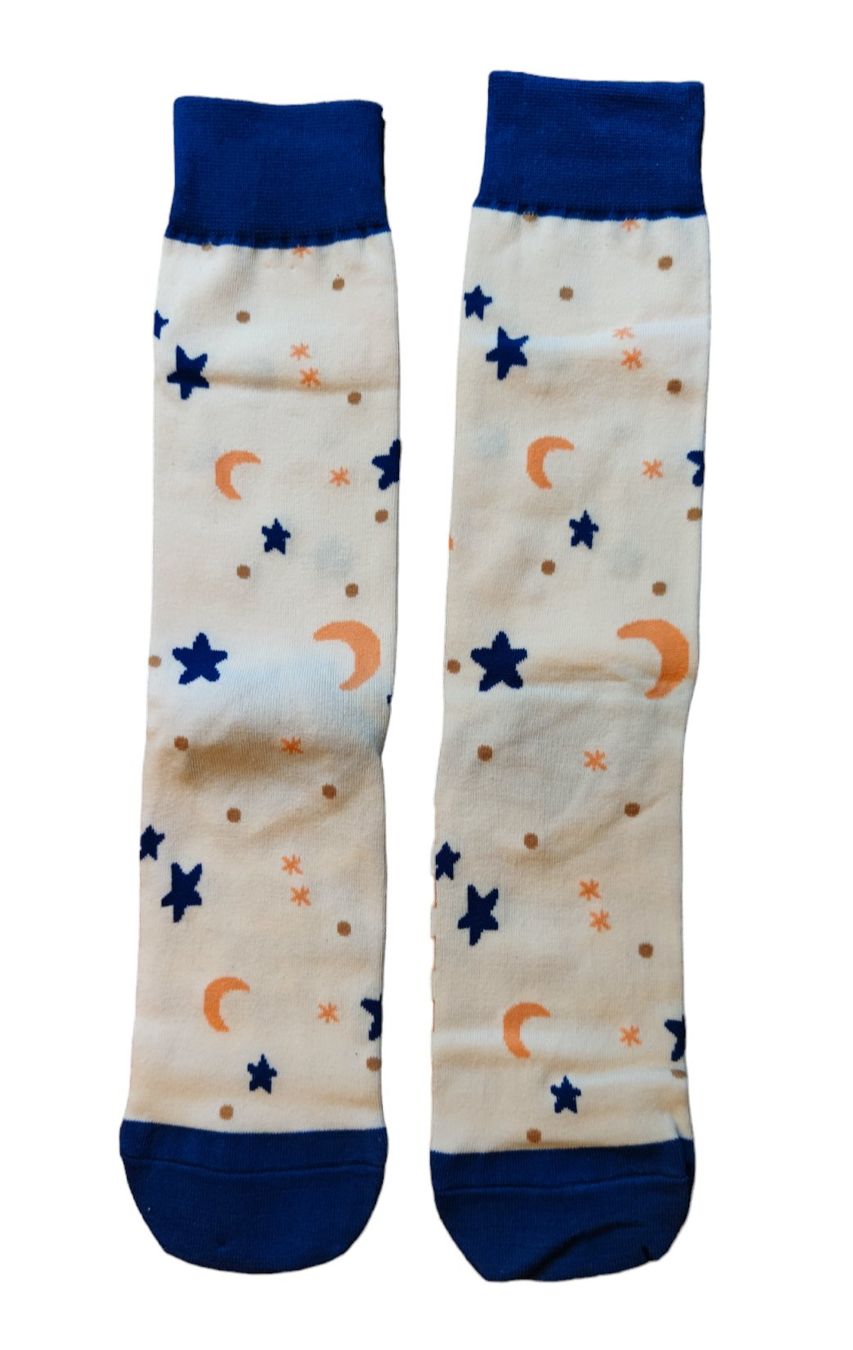 Calze: Socken Mond / Sterne / Stars / Moon – Nuovo e nell'imballaggio originale da Zürich venduto da amysmith