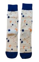 Socken Mond / Sterne / Stars / Moon