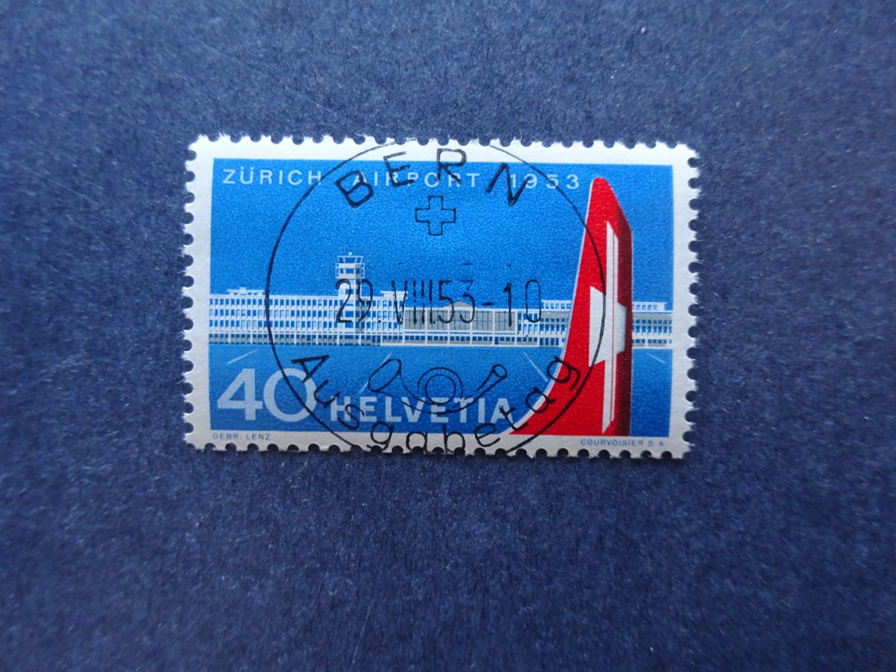Tous les timbres: 1953 313 mit glasklarem ET BERN – D'occasion à Appenzell-Steinegg par adi1975 1
