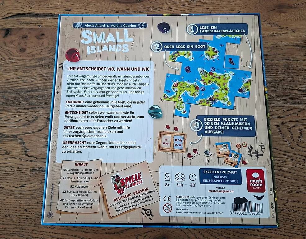 Giochi: Small Islands Plättchenlegespiel – Usato da Bern venduto da Frankybe 1
