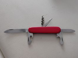 Elinox Tourist Taschenmesser rot mit Korkenzieher gebraucht