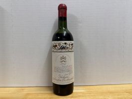 1 Flasche Chateau Mouton Rothschild 1957 Bordeaux RAR...