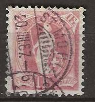 CH071a - Helvetia debout 71a  obl. St-Moritz 20.3.1887