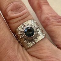 Bague Bohm Paris argenté cristal