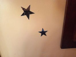80x Wandspiegel Sternen - Miroir mural en étoiles