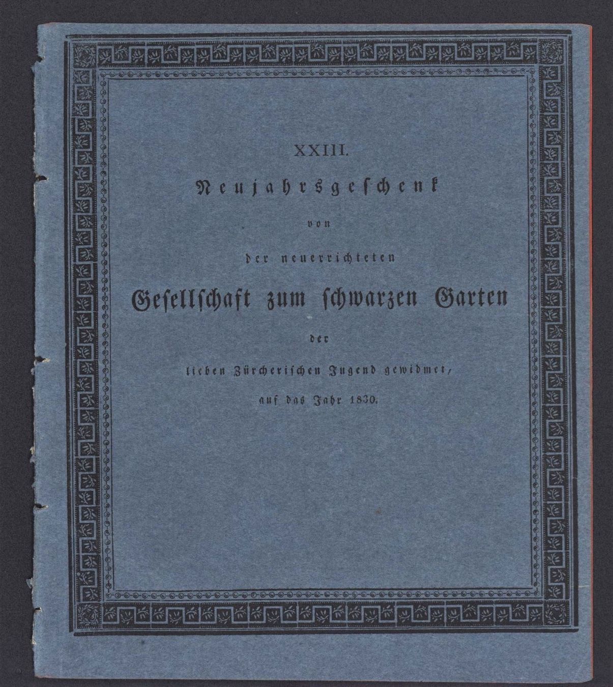 Incisioni: Pigneu Bad Neujahrsblatt mit Ansicht 1830 – Usato da Rafz venduto da Helvet32 2