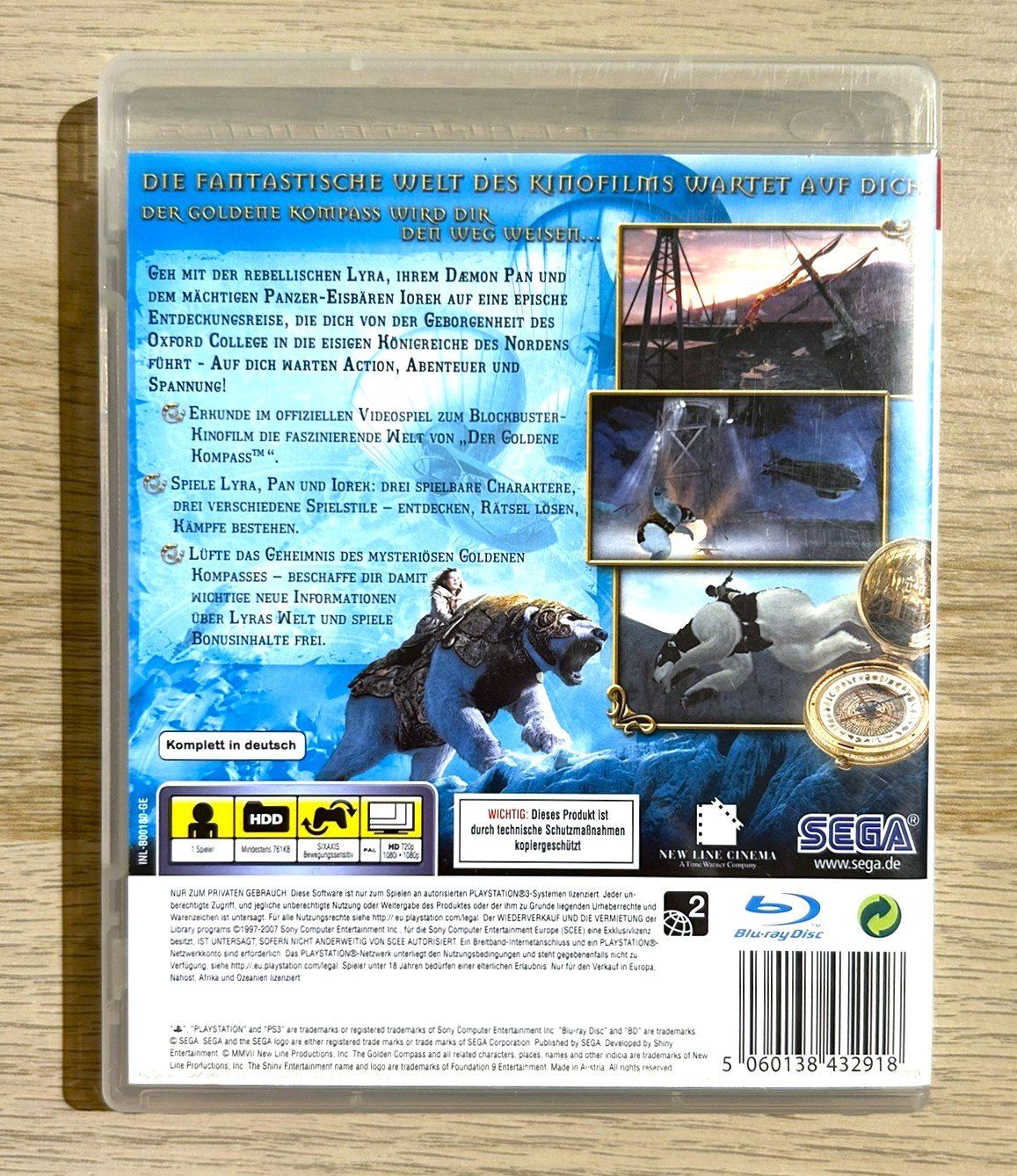 Sega Jeux: Der Goldene Kompass PS3 – D'occasion à St. Gallen par Alpine.Arcade 1