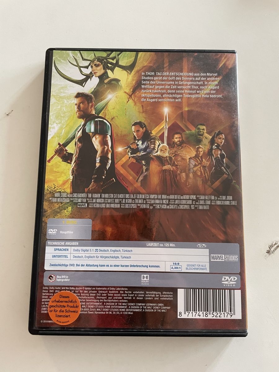 Alle DVDs: Thor Tag der Entscheidung – Gebraucht aus Zürich von Bomboo 1