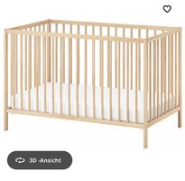 IKEA SNIGLAR Babybett Holz 60x120 cm  Buche massiv