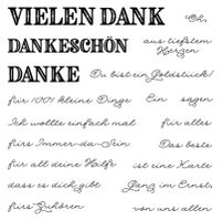 Silikonstempel Vielen Dank