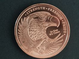 USA 1 Oz .999 Copper, GSM American Eagle