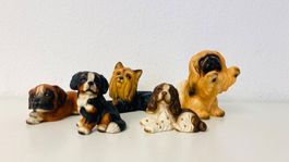 ROYAL PRÄSENTE Hundefiguren – 5er Set, Handbemalt