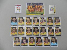 Panini Fussball EM 2008 Rumänien 26 Stück Nr. 306-331 Kompl.