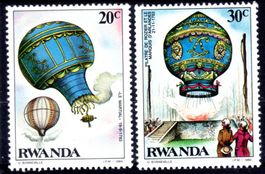 RWANDA 1984 ERSTE BALLONFAHRT ** POSTFRISCH ** - CA255