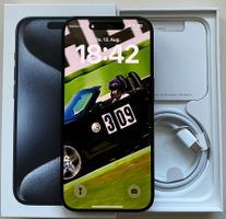 iPhone 15 Pro 256 GB / Titanblau / Top Zustand