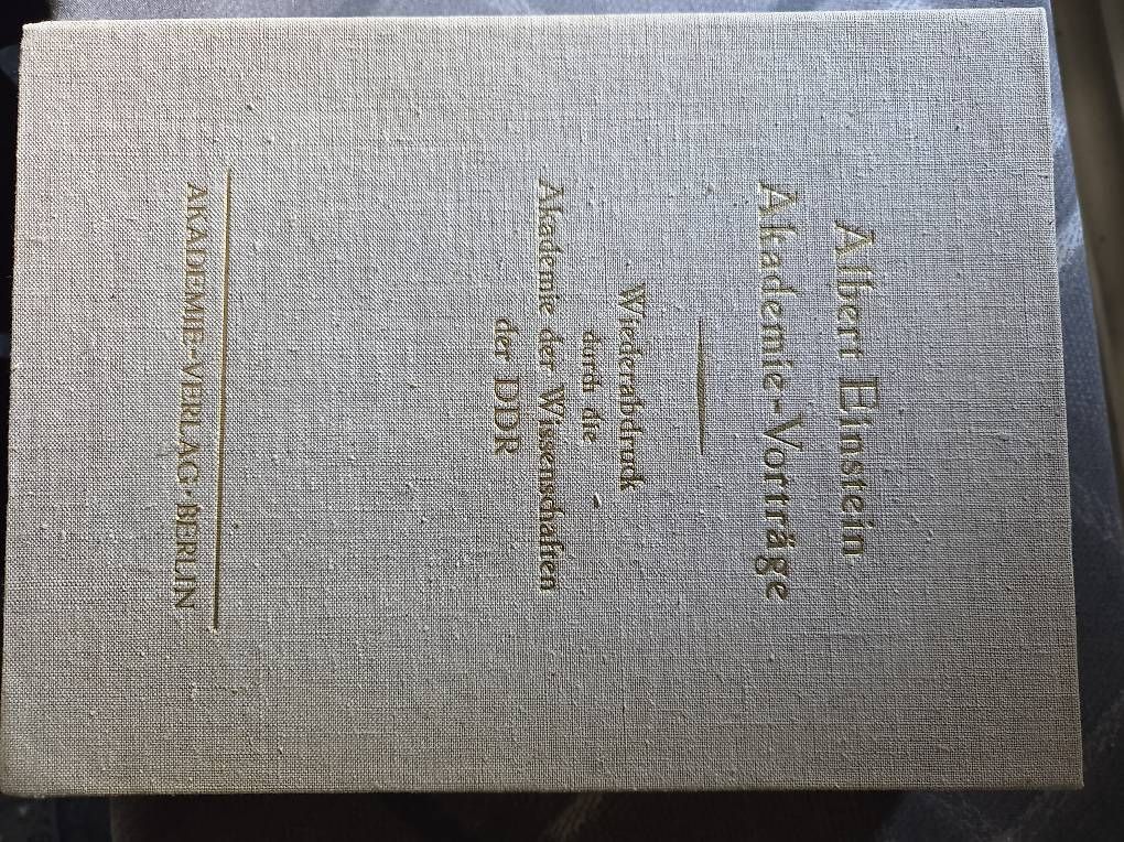 Libri: Albert Einstein Akademie Vorträge  – Usato da Trachslau venduto da scorpion02