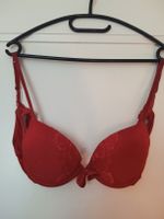 Roter BH mit Spitze, Grösse 75B - Romantisch für den Sommer!