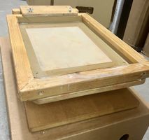 Hand Siebdruckmaschine A4, mit Anleitung und Zubehör