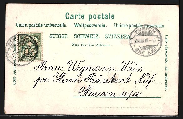 Cartoline postali: Litho Zürich, Central-Hotel und Polytec – Usato da Berlin venduto da bartko-reher 1